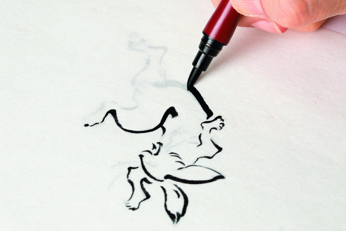 鳥獣戯画を筆ペンで再現 ー趣味どきっ 名画に学ぶ にっぽん筆ペンイラスト Nhk出版からのお知らせ