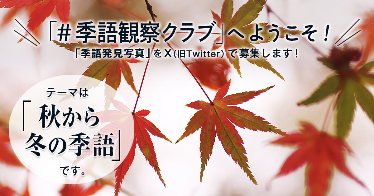 「NHK俳句」テキスト #季語観察クラブ の参加要項 | NHK出版からのお知らせ