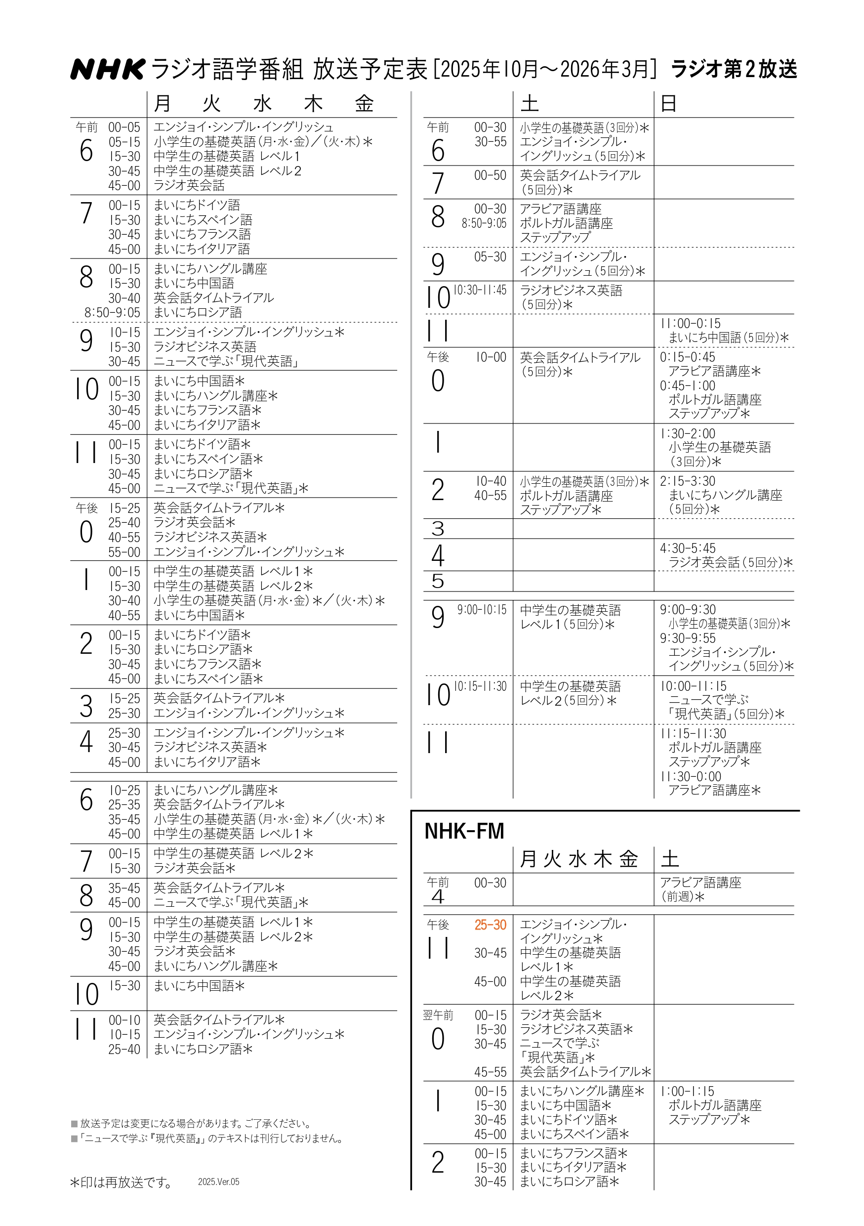 NHKラジオ「Enjoy Simple English」 2025年10月号（紙版）および